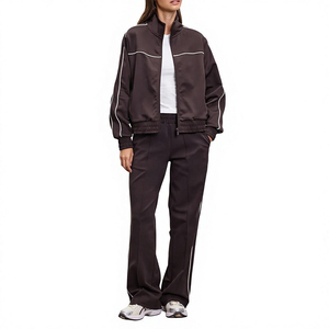 <b>Women</b> Custom Breathable Tracksuit <b>Fleece</b> <b>Jogger</b> Set Hood Sweat Pant Outfit with Logo Fashion Sportswear Casual Fashion Hot Sale - Product Image 2