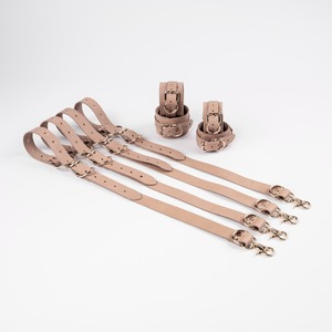 En gros, Sangles de lit en cuir véritable pour adultes, personnalisées, de haute qualité, pour bondage, avec menottes et accessoires RTTS-0121 - Product Image 5