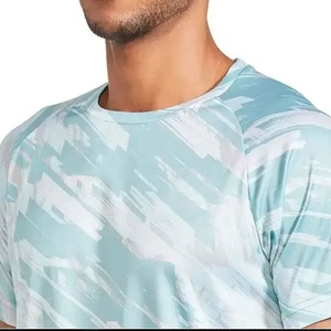 Hot Selling Custom Solid Color Short Sleeve Quick Dry Fit Breathable Athletic Training Sports <b>Men</b> Gym T <b>Shirts</b> - Product Image 4