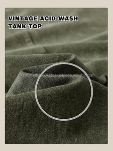Débardeurs de sport pour hommes, T-shirts sans manches, T-shirts de musculation, T-shirts de gym délavés à l'acide, T-shirts de course et de plage coupe ample - Product Image 4