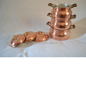 Casserole Pots with Lid, Hammered Cookware - Product Image 2