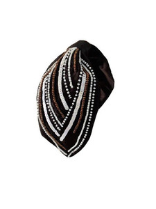 Serre-tête de luxe blanc et rose perlé pour femmes et filles, fait main, design personnalisé, lettres brodées, bandeaux décoratifs 2026 - Product Image 2