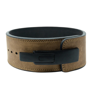 GAF LEVER COWHIDE LEATHER Heavy Duty Non-Slip Breathable Foldable Customizable Unisex <b>Weight</b> Lifting Gym Belt Back Support - Product Image 4