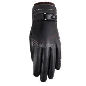 Gants en cuir pour hommes, style mode, professionnels, en peau de mouton véritable, doux et confortables, pour motards, vente en gros - Product Image 6
