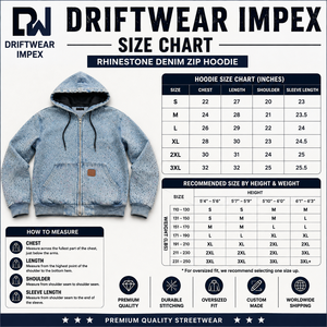 Custom Men's <b>Zip</b>-Up Denim Hoodie Vintage Acid Wash Rhinestone Crystal Streetwear Oversized Baggy Hoodie OEM Manufacturer - Product Image 6