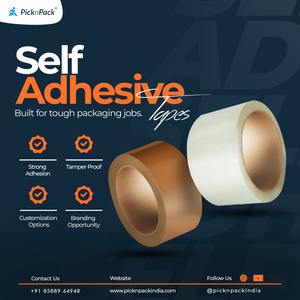 Ruban adhésif d'emballage BOPP transparent / brun 50 mètres |   Ruban adhésif pour sceller les cartons (144 rouleaux/carton) - Product Image 1