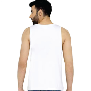 เสื้อกล้ามออกกำลังกายผู้ชายแบบแห้งเร็วสำหรับวิ่งและเล่นกีฬา ขายส่งแบบ sublimation  ไม่มีลาย - Product Image 2