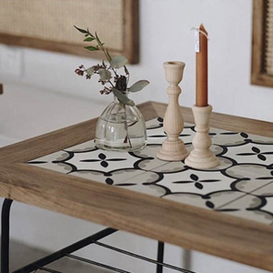 Portavelas de Madera Natural Ecológico para Decoración del Hogar, Estilo Clásico Vintage con Acabado Pulido para Decoración Interior de Ramadán - Product Image 3