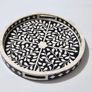 Handmade Standard <b>Breakfast</b> & Dinnerware Decorative <b>Tray</b> for Home Restaurant Wedding Use by blossom craft india - Product Image 6