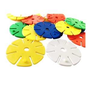 1400 piezas de juguete de bloques de construcción con forma de flor redonda y copo de nieve en 5 colores, material didáctico. - Product Image 4