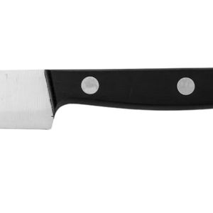 Couteaux de cuisine noirs à triple rivet avec lame pointue argentée pour couper les légumes, trancher et préparer les aliments - Product Image 4