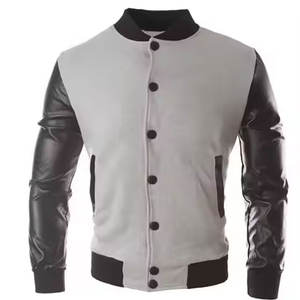 Plus size men's versity jackets wholesale blank Varsiti jackets custom logo plain letter man varsity jacket for men - Product Image 3