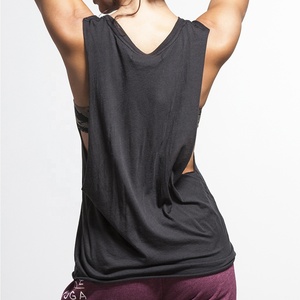 Camiseta sin mangas de entrenamiento de gimnasio para mujer, chaleco de entrenamiento de culturismo con tirantes, camiseta de mujer de último diseño con logotipo personalizado - Product Image 4