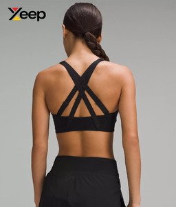 เสื้อชั้นในกีฬาโยคะคุณภาพสูงสำหรับผู้หญิง XEEP รุ่น XC-SB-166 แบบเรียบง่าย ระบายอากาศได้ดี สายปรับได้ แผ่นรองถอดออกได้ รองรับได้ดีเยี่ยม แห้งเร็ว - Product Image 2