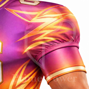 ชุดยูนิฟอร์มอเมริกันฟุตบอลแบบซับลิเมชั่นที่กำลังเป็นที่นิยม ชุดเสื้อและกางเกงทีมแบบกำหนดเอง น้ำหนักเบา เหมาะสำหรับการฝึกซ้อมและการแข่งขัน ผู้จำหน่ายชุดกีฬา - Product Image 4