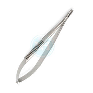 Tijeras Quirúrgicas para Córnea, Puntas Curvas y Obtusas, Acero Inoxidable - Product Image 4