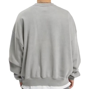 Sweat à capuche personnalisé pour homme en molleton de coton 370/430 GSM, col rond, respirant, écologique, streetwear numérique, hiver - Product Image 2