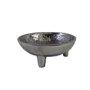 Frutero Decorativo con Base, Plato Redondo de Aluminio, Centro de Mesa Metálico, Artículos Hechos a Mano, Tazones para Servir, Decoración del Hogar - Product Image 1