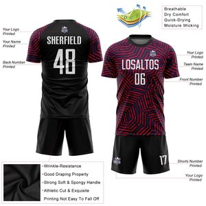 Tenue de football surdimensionnée de haute qualité pour équipe, 100 % polyester, légère, séchage rapide, respirante, personnalisable - Product Image 4