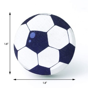 Handmade Modern Pine Wood Cabinet Football <b>Black</b> White Drawer Knobs Dresser Door <b>Handles</b> <b>Cupboard</b> Pulls Kitchen - Product Image 5