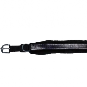 Collar de lujo para perros de primera calidad, ajustable, con anillo en D resistente y piedras de Divine International - Product Image 1