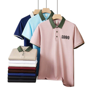 Men's Light Green for Shirt Short Sleeve Solid Breathable Casual Knitted 100% Polyester Collar Button Front 200g Printed - Product Image 2
