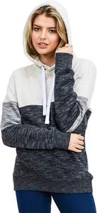 Sweat à capuche long en polaire tricoté personnalisé avec logo brodé, anti-boulochage, respirant, pour femme - Product Image 5