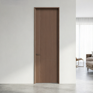 Portes intérieures en bois composite écologiques personnalisées, portes en bois de qualité supérieure, imperméables, modernes, pour la décoration d'appartements - Product Image 4