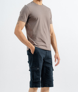 Camiseta de Cuello Alto de Manga Corta, 100% Algodón, Tejido Cómodo, Corte Regular, Diseño Personalizado al por Mayor, Unisex, Casual, para Primavera/Verano - Product Image 3