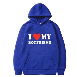 เสื้อฮู้ดพิมพ์ลาย I Love My Boyfriend/Girlfriend สุดฮิตปี 2026 แฟชั่นคู่รัก สไตล์สปอร์ต ลำลอง - Product Image 3