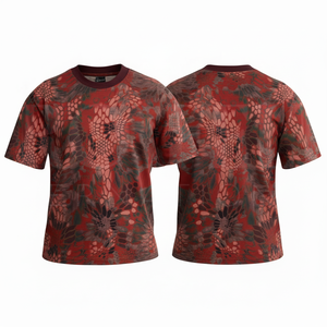 เสื้อยืดพิมพ์ลายพรางแบบกำหนดเอง แขนสั้น คอกลม ระบายอากาศได้ดี เหมาะสำหรับใส่ลำลอง เล่นกีฬากลางแจ้ง เสื้อผ้าขายส่ง - Product Image 2