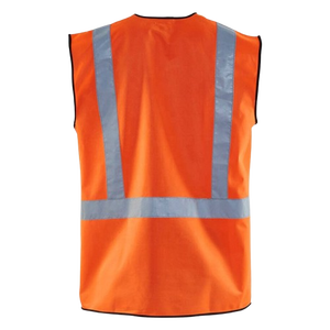 Gilet de sécurité personnalisé haute visibilité en polyester, grande taille, unisexe, pour le travail, vêtements de construction réfléchissants, OEM, en promotion - Product Image 5
