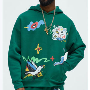 Hoodie en molleton épais de haute qualité anti-boulochage, pull à capuche en coton molletonné pour l'hiver, modèle uni Hody 555 1.1 - Product Image 1