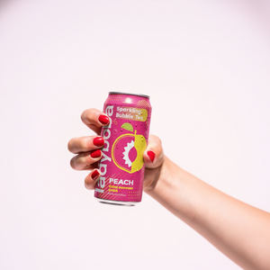 Boisson Lady Boba Sparkling Popping Boba au goût de raisin avec des bulles 310ml en canette - Product Image 2