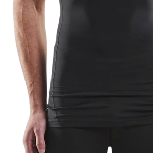 Camiseta de Compresión Negra Personalizada para Hombre, Manga Corta, Cuello Redondo, Ajustada, para Gimnasio, Entrenamiento, Deporte, Ropa Deportiva, Capa Base - Product Image 3
