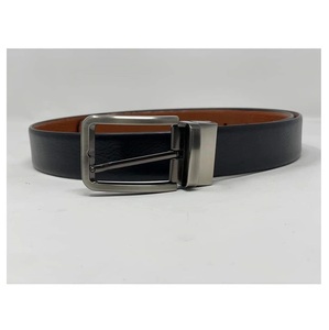 Eco Friendly 100% Original Buffalo Leather Belts For Men's Accessories Affordable Genuine Leather Metal Buckle Belts With Logo - Product Image 4