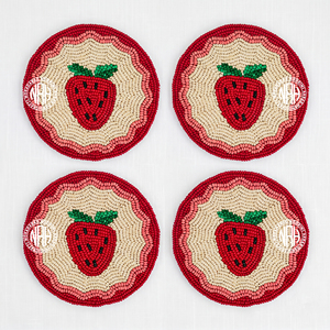 Juego de Posavasos Boho con Cuentas Florales, Turquesa, Redondos, Decoración de Mesa con Flores Mughal, para Vasos y Tazas, Venta al Por Mayor - Product Image 4