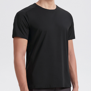 เสื้อยืดคอกลมผ้าสแปนเด็กซ์/คอตตอนสำหรับผู้ชาย เสื้อยืดลายกราฟิกแบบกำหนดเอง เสื้อยืดผสมผ้าสามชนิดสำหรับผู้ชาย - Product Image 4