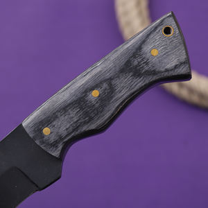 Cuchillo de Pescador Nórdico de Acero al Carbono con Recubrimiento en Polvo, Hoja Fija de Punta Caída, Grado Industrial, Mango de Madera Pakka, OEM Personalizado - Product Image 5