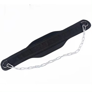 Premium Nayab Industries Fitness Dip <b>Belt</b> Durable Steel <b>Chain</b> Breathable Adjustable for Unisex Pull Training Gym Workout - Product Image 2