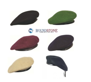 Round STONE INDUSTRIES MILITARY <b>RED</b> <b>WOOL</b> BERET CAP ALL SIZES - Product Image 2