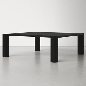 Modern Z Black Matt Finish Rectangular Shape Solid Mango Wooden Living Room Home Office <b>Folding</b> Durable Handmade Coffee <b>Table</b> - Product Image 5