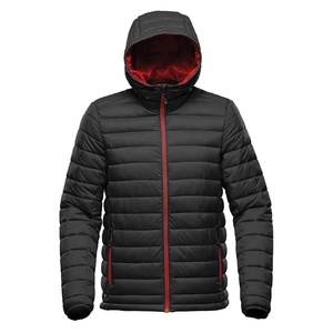 Veste matelassée à capuche pour homme, coupe régulière, coupe-vent, fermeture éclair, manteau décontracté d'extérieur, toile 6XL, nylon/coton, rembourrage en coton - Product Image 1