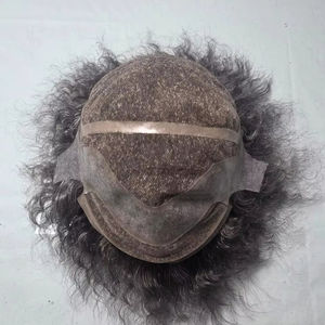 Peluca Completa de Cabello Humano 100% Natural con Cabello Rizado Indio Remy - Product Image 2