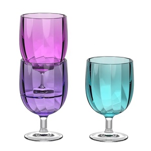 แก้วไวน์ก้านสั้นอะคริลิคพลาสติกปลอดสาร BPA ขนาด7ออนซ์ - Product Image 5