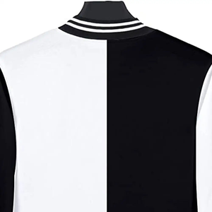 Veste universitaire pour homme avec logo personnalisé sur le devant, respirante, coupe-vent, écologique, en laine, coton et toile, coupe classique, décontractée pour l'hiver - Product Image 6
