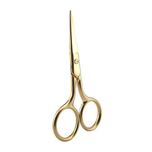 Ciseaux à ongles personnalisés avec logo OEM, en acier inoxydable de haute qualité, outil de manucure, lame incurvée tranchante, pliable, pour la coupe des sourcils et des cuticules - Product Image 5