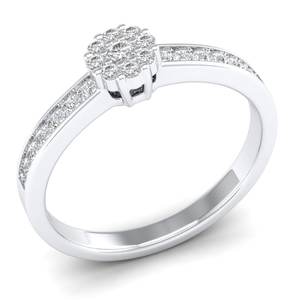 Anillo de Compromiso REYES de Plata Esterlina 925 con Moissanita de 0.27 Quilates, Anillo de Eternidad Clásico, Regalo de Aniversario de Bodas, Joyería Original - Product Image 2