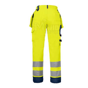 Pantalon de sécurité industriel haute visibilité pour hommes avec bande réfléchissante, pantalon de travail de chantier haute visibilité pour hommes avec bande réfléchissante - Product Image 2