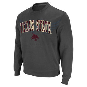 Sudadera de Alta Calidad de la Universidad Estatal de Texas, Sudadera de Cuello Redondo para Hombre, Sudadera de Felpa con Logotipo Personalizado Estampado, Sudadera de Algodón - Product Image 1